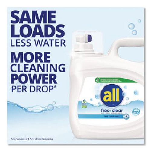 All Free Clear HE Laundry Detergent, 118 oz Bottle, 4/Carton (47463CT)