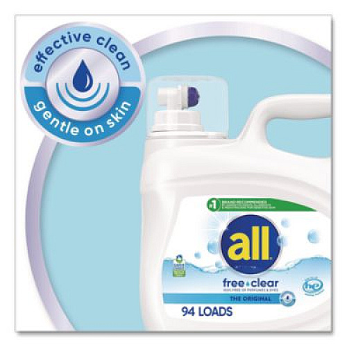 All Free Clear HE Laundry Detergent, 118 oz Bottle, 4/Carton (47463CT)