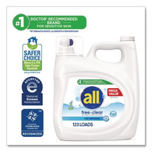 All Free Clear HE Laundry Detergent, 154 oz Bottle, 2/Carton (47465)