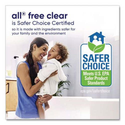 All Free Clear HE Laundry Detergent, 118 oz Bottle, 4/Carton (47463CT)