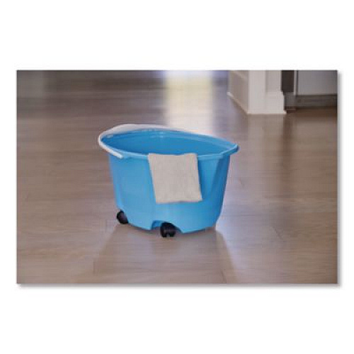 Quickie EZ-Glide Bucket on Wheels, 5 qt, Blue (20000ZQK)