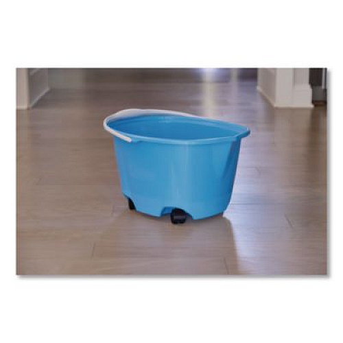 Quickie EZ-Glide Bucket on Wheels, 5 qt, Blue (20000ZQK)
