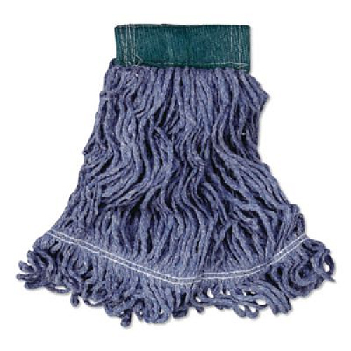 Rubbermaid Commercial Super Stitch Blend Mop, Cotton/Synthetic, Medium, Blue (FGD25206BL00)