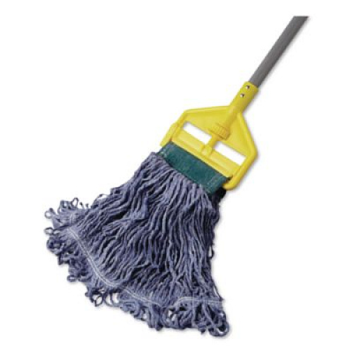 Rubbermaid Commercial Super Stitch Blend Mop, Cotton/Synthetic, Medium, Blue (FGD25206BL00)