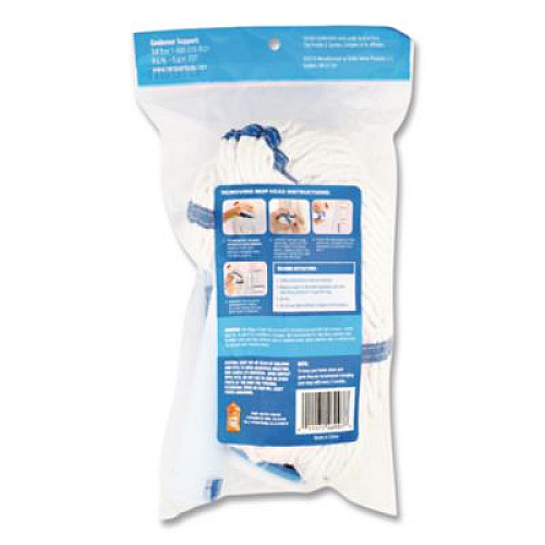 Mr. Clean SuperMop with Magic Eraser Mop Refill, Cotton, Blue (446997)