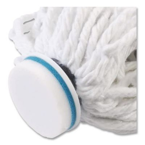 Mr. Clean SuperMop with Magic Eraser, 3.5" Blue Cotton Head, White Nylon Handle (949812)