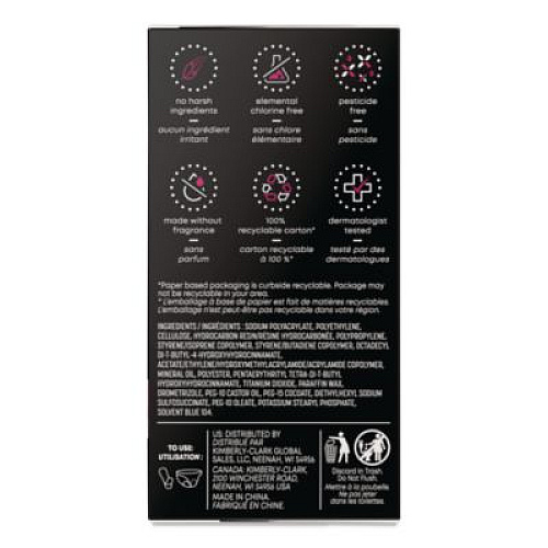 Kotex Balance Daily Wrapped Panty Liners, Light Absorbency, 50/Pack, 8 Packs/Carton (42489)