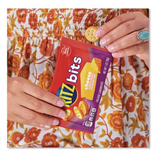 Nabisco Ritz Bits, Cheese, 1 oz Pouch, 12/Pack (GEN00091)