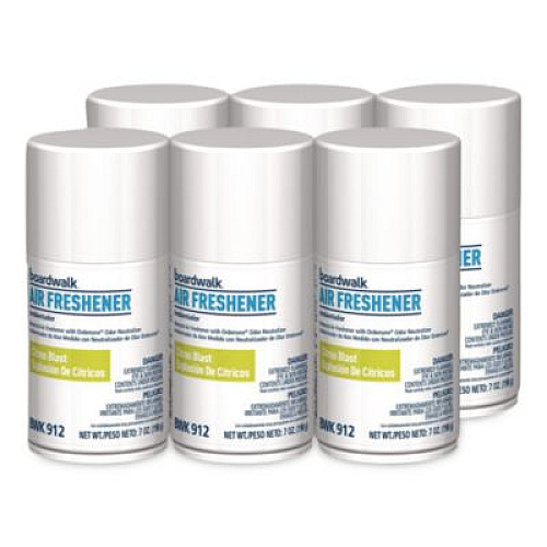 Boardwalk Metered Air Freshener Refill, Citrus, 7 oz Aerosol Can, 6/Carton (912)