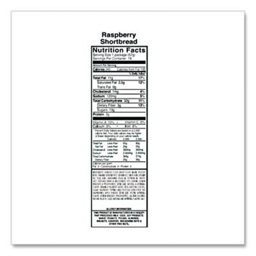 Knott's Berry Farm Premium Berry Jam Shortbread Cookies, Raspberry, 2 oz Pack, 36/Carton (59636)