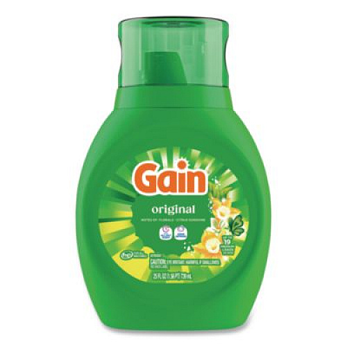 Gain Liquid Laundry Detergent, Original Fresh, 25 oz Bottle, 6/Carton (12783CT)