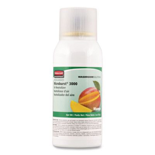 Rubbermaid Commercial Microburst 3000 Refill, Mango, 2 oz Aerosol Spray, 12/Carton (401690)