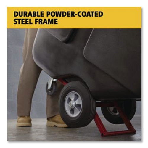 Rubbermaid Commercial 1 cu yd BRUTE Rotomolded Tilt Truck, 850 lb Capacity, Black (1314BLA)