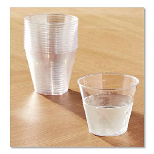 Savvi Serve Plastic Tumblers, Squat, 5 oz, Clear, 20 Bag, 25 Bags/Carton (405)