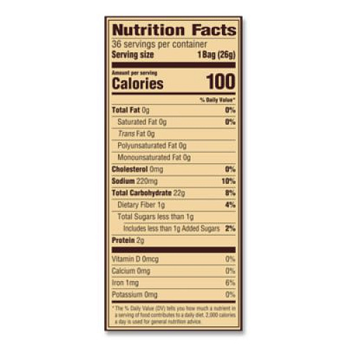 Snyder's Mini Pretzels, 0.92 oz Bags, 36 Bags/Carton (22000487)