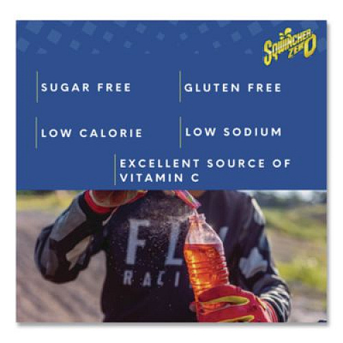 Sqwincher Sugar-Free Qwik Stik Energy Drink Mix, Orange, 1.26 oz Packet, 50/Pack (060100OR)
