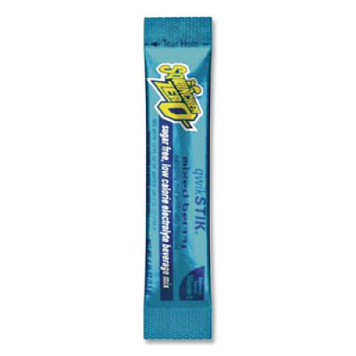 Sqwincher Sugar-Free Qwik Stik Energy Drink Mix, Berry, 1.26 oz Packet, 50/Pack (060101MB)