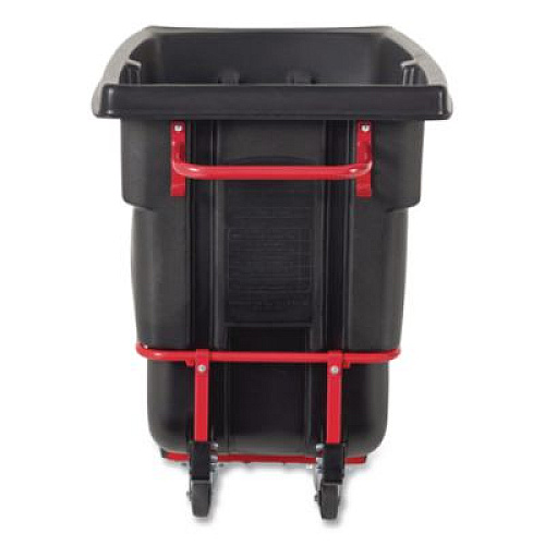 Rubbermaid Commercial 1 cu yd BRUTE Rotomolded Tilt Truck, 1,250 lb Capacity, Black (1315BLA)