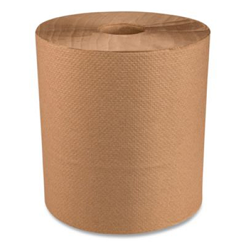 Marcal PRO Brown Roll Towel, 1-Ply, 7.87" x 800 ft, Brown, 6 Rolls/Carton (NP6800EN)