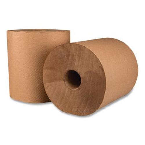 Marcal PRO Brown Roll Towel, 1-Ply, 7.87" x 800 ft, Brown, 6 Rolls/Carton (NP6800EN)