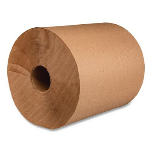 Marcal PRO Brown Roll Towel, 1-Ply, 7.87" x 800 ft, Brown, 6 Rolls/Carton (NP6800EN)