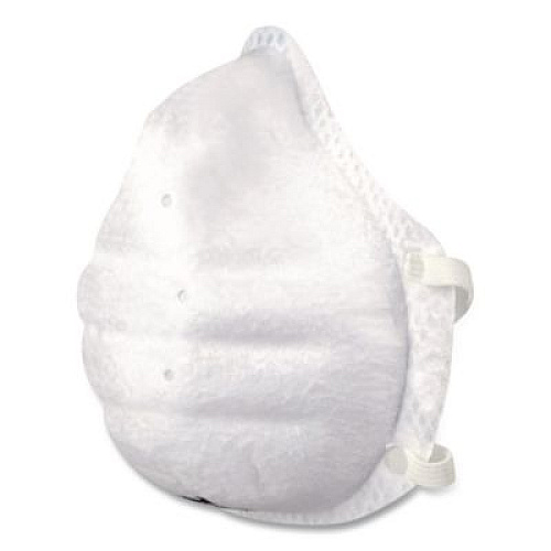 Honeywell ONE-Fit N95 Single-Use Molded-Cup Particulate Respirator, One Size Fits Most, White, 10/Pack (DC300N95)