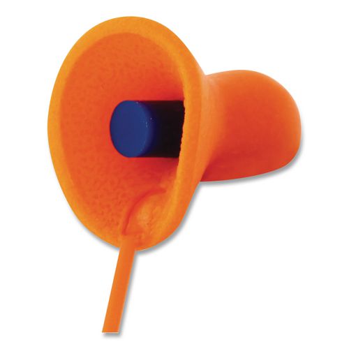 Quiet Multiple-Use Earplugs, Corded, 26NRR, Orange/Blue, 100 Pairs