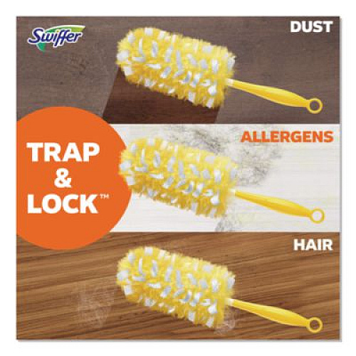 Swiffer Heavy Duty Dusters Refill, Dust Lock Fiber, Yellow, 6/Box (21620BX)