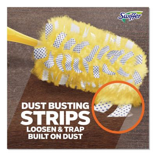 Swiffer Heavy Duty Dusters Refill, Dust Lock Fiber, Yellow, 6/Box (21620BX)