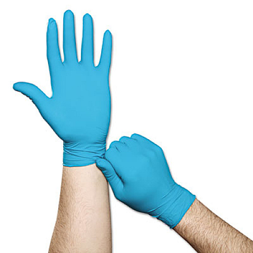 AnsellPro Touch N Tuff Nitrile Gloves, Teal, Size 7 1/2 - 8, 100/Box (92600758)