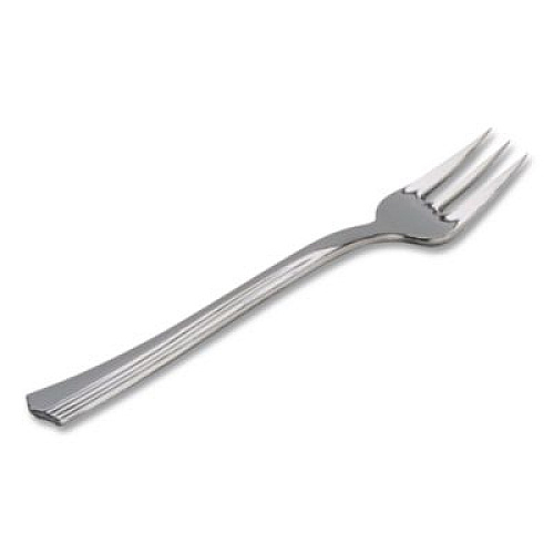 WNA Petite Tasting Fork, Polystyrene, Silver, 400/Carton (RFPFK4)
