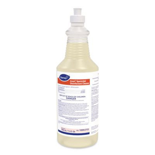 Diversey Avert Sporicidal Disinfectant Cleaner, 32 oz Spray Bottle, 12/Carton (100842725)