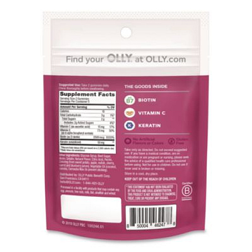 OLLY Active Immunity + Elderberry Gummy, Berry Brave, 9/Pack (46296)