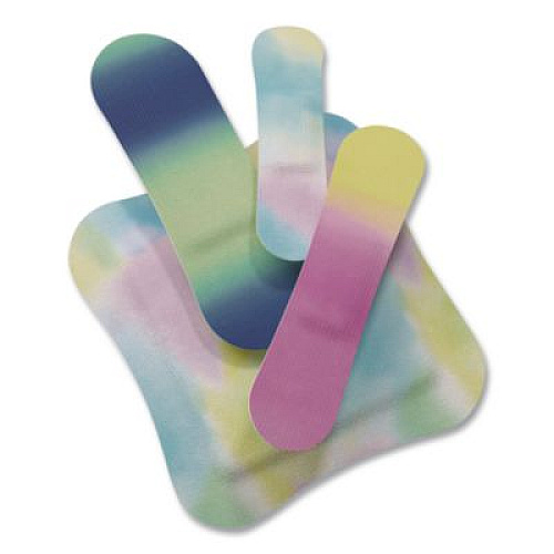welly Bravery Badges, General Purpose, Fabric, Assorted Sizes/Colors, 48/Pack (44048)