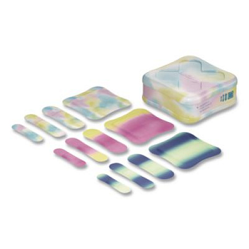 welly Bravery Badges, General Purpose, Fabric, Assorted Sizes/Colors, 48/Pack (44048)