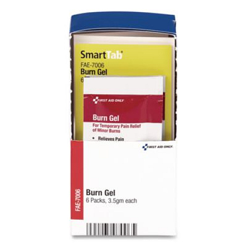 First Aid Only SmartCompliance Refill Burn Gel, 3.5 g Packet, 6/Box (FAE7006)