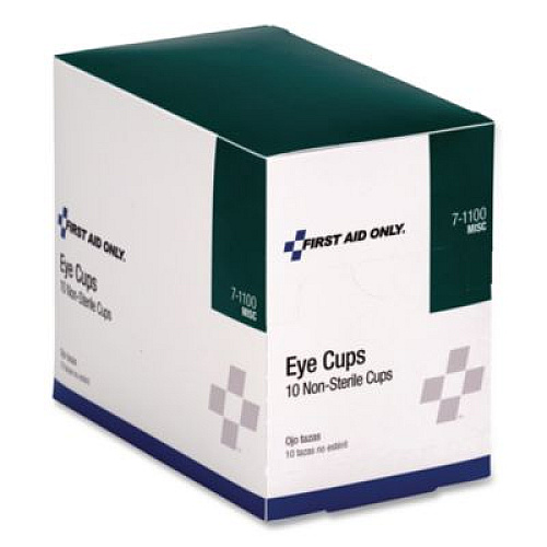 First Aid Only Non-Sterile Eye Cups, 10/Box (71100)