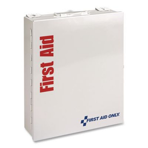 First Aid Only SmartCompliance First Aid Cabinet Without Medication, 112 Pieces, Metal Case (1050FAE0103)