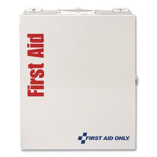 First Aid Only SmartCompliance First Aid Cabinet Without Medication, 112 Pieces, Metal Case (1050FAE0103)