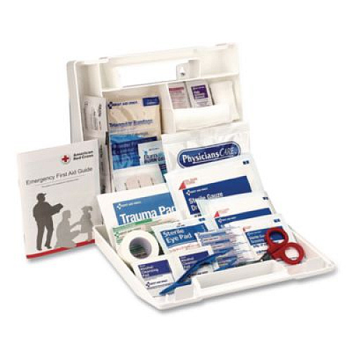 First Aid Only Office First Aid Kit for 10 People, 62 Pieces, Plastic Case (222U)