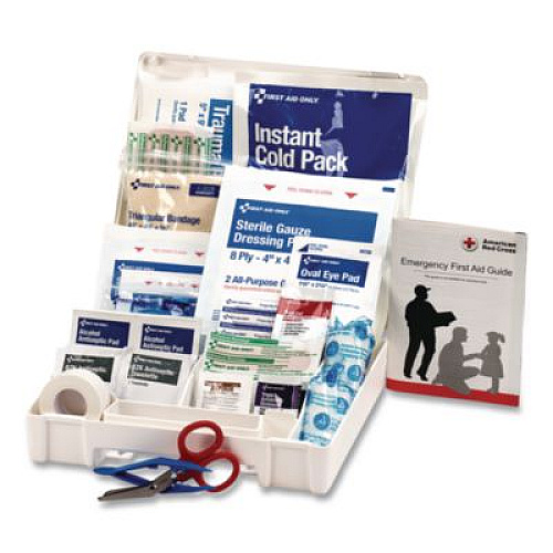 First Aid Only Office First Aid Kit for 10 People, 62 Pieces, Plastic Case (222U)