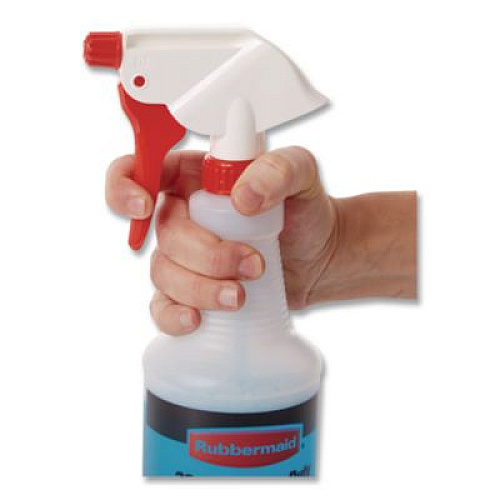 Rubbermaid Commercial Executive Series Heavy-Duty Spray Bottle, 32 oz, White (FG9C03060000)