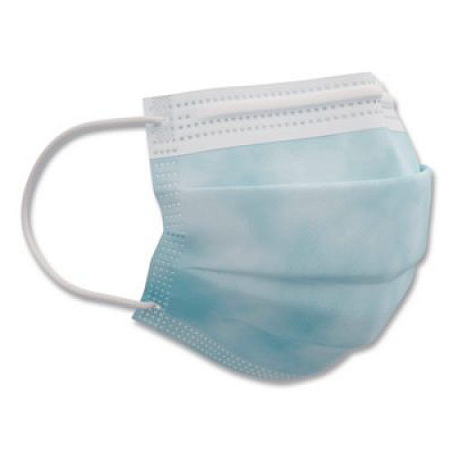 PRI-MED Medicom Confidence Ear Loop Face Mask with Air Space Technology, Polypropylene, One Size Fits Most, 50/Box,10 Boxes/Carton (214115CANCT)