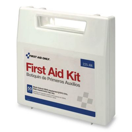 First Aid Only Plastic First Aid Kit for 50 People, 196 Pieces, Plastic Case (225AN)