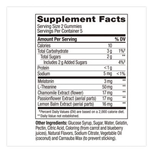 OLLY Sleep Gummy, Blackberry Zen, 10/Pack (1517)