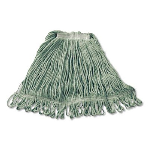 Rubbermaid Commercial Super Stitch Blend Mop, Green Headband, Cotton/Synthetic, Medium, Green (FGD25206GR00)