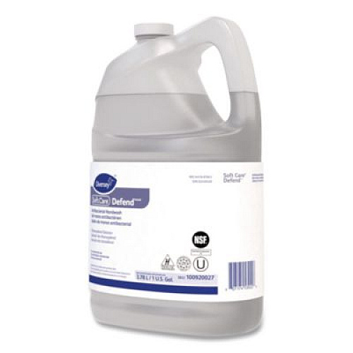 Diversey Soft Care Defend Antibacterial Handwash for IntelliCare Dispensers, Medicinal Scent, 1 gal, 4/Carton (100920027)