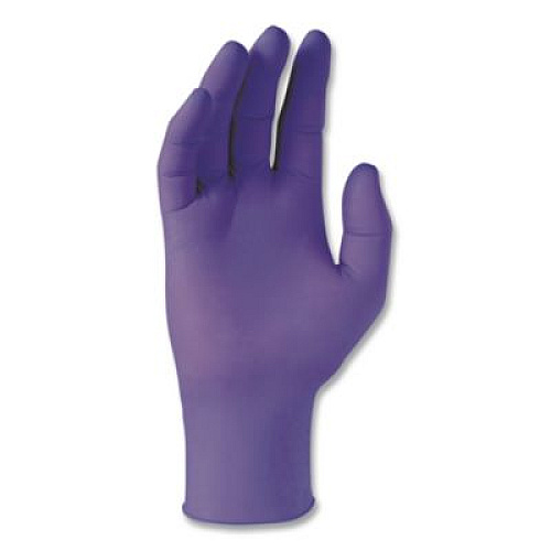Kimtech PURPLE NITRILE Exam Gloves, Powder-Free, Medium, 6 mil Thick, 9.5" Long, Purple, 100/Box (55082)