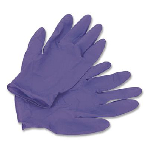 Kimtech PURPLE NITRILE Exam Gloves, Powder-Free, Medium, 6 mil Thick, 9.5" Long, Purple, 100/Box (55082)