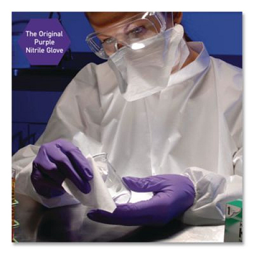 Kimtech PURPLE NITRILE Exam Gloves, Powder-Free, Medium, 6 mil Thick, 9.5" Long, Purple, 100/Box (55082)